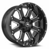American Off-Road Wheels A108 20x10 5x127 Black Milled Spoke offset -24