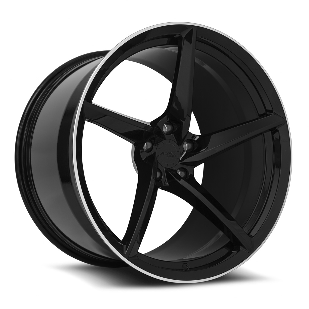 MRR Wheels Forged F25 21x13 5x120 Gloss Black fit Corvette C8 offset 25