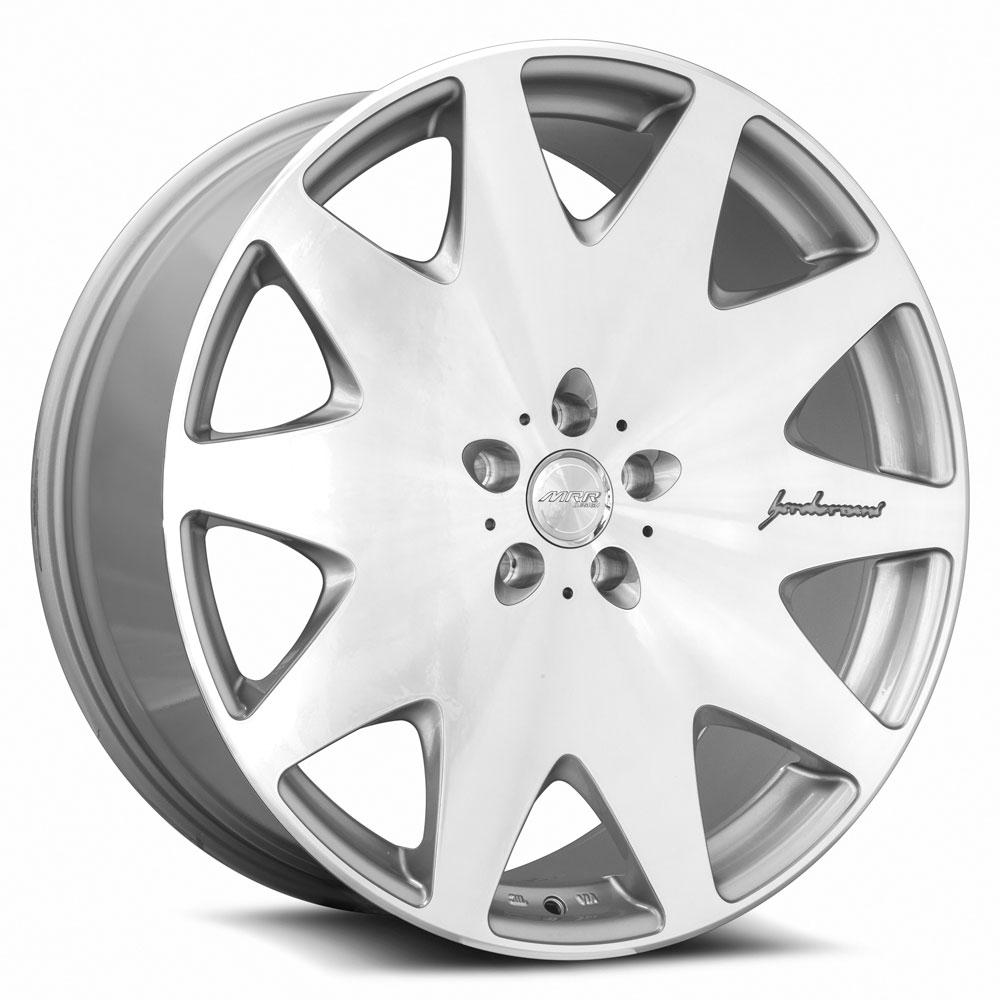 MRR Wheels HR3 22x9 5x100 - 5x120,7 Silver Machine Face offset custom