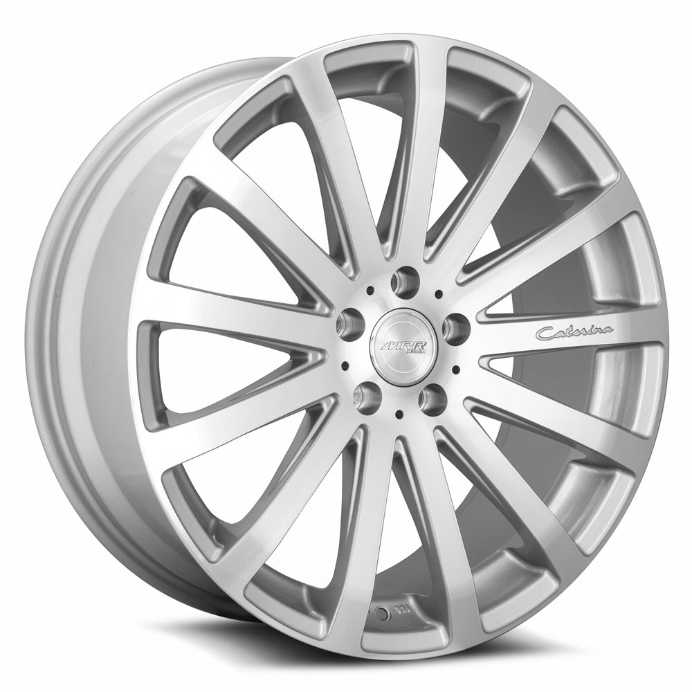 MRR Wheels HR9 19x8,5 5x100 - 5x120,7 Silver Machine Face offset custom