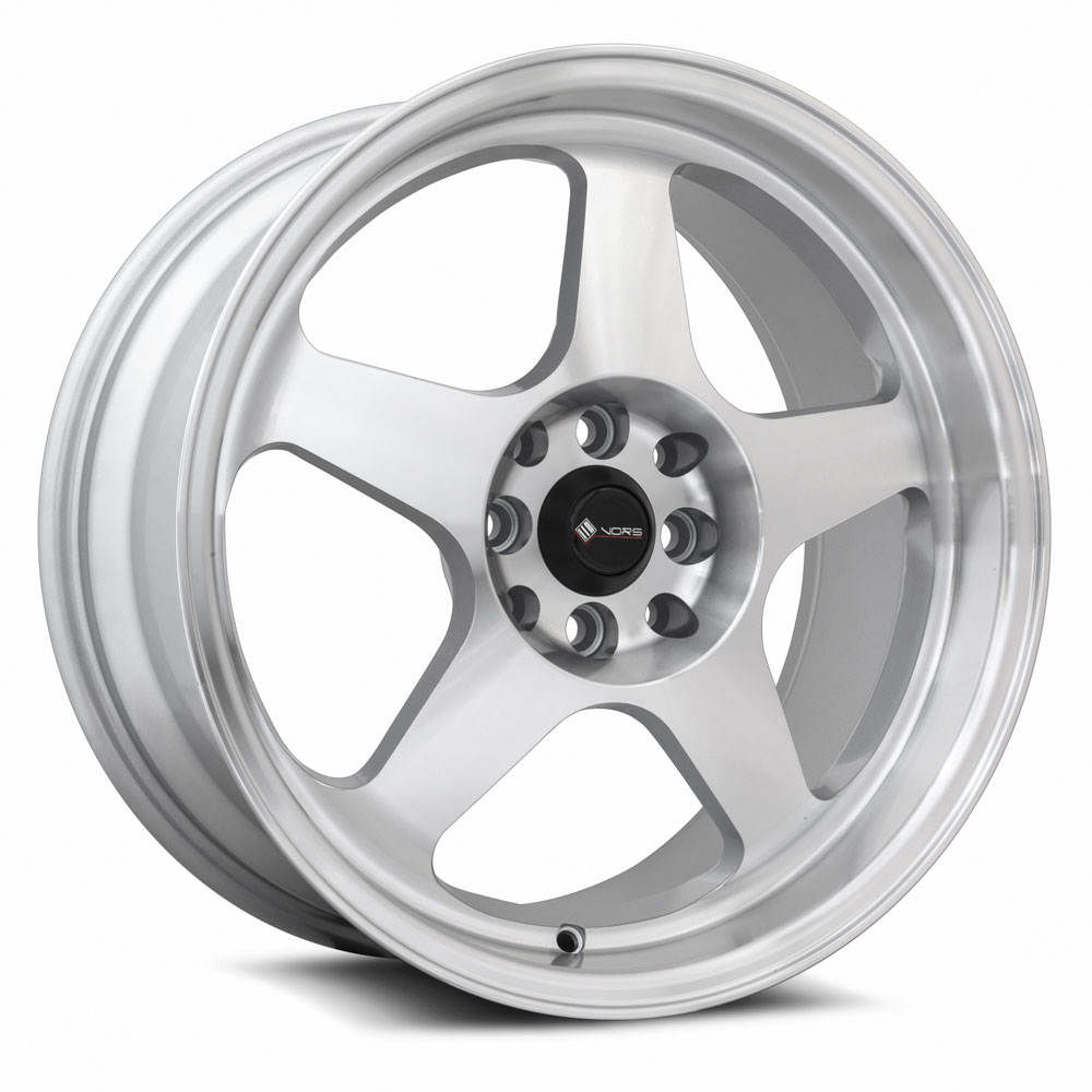 Vors Wheels SP1 17x8 4x98 Silver Machine Face Lip offset 30