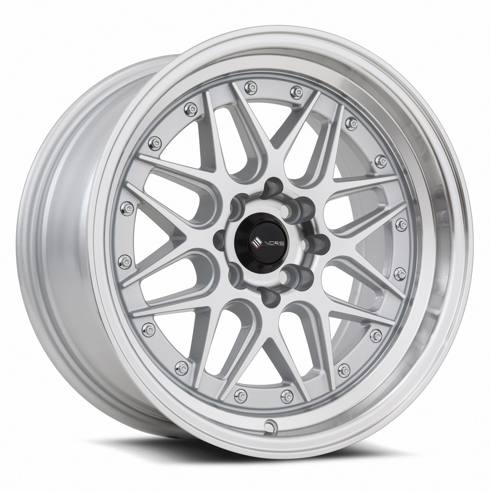 Vors Wheels VR7 16x8 4x100/4x114,3 Silver Machine Face Lip Chrome Rivet offset 20