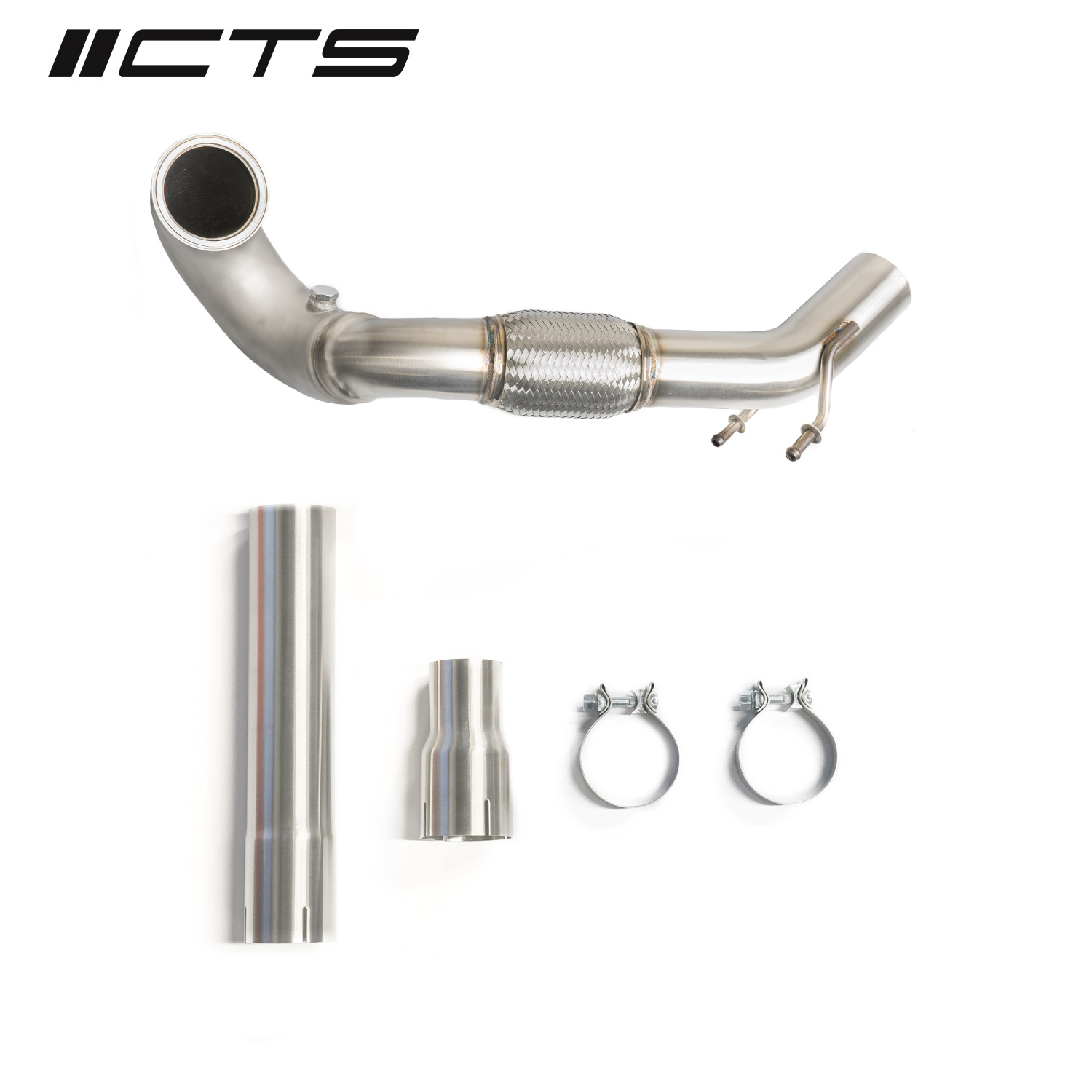 CTS Turbo MQB FWD Exhaust Downpipe (MK7/MK7.5 Golf, GTI, GLI, A3 FWD) CTS TURBO number CTS-EXH-DP-0014