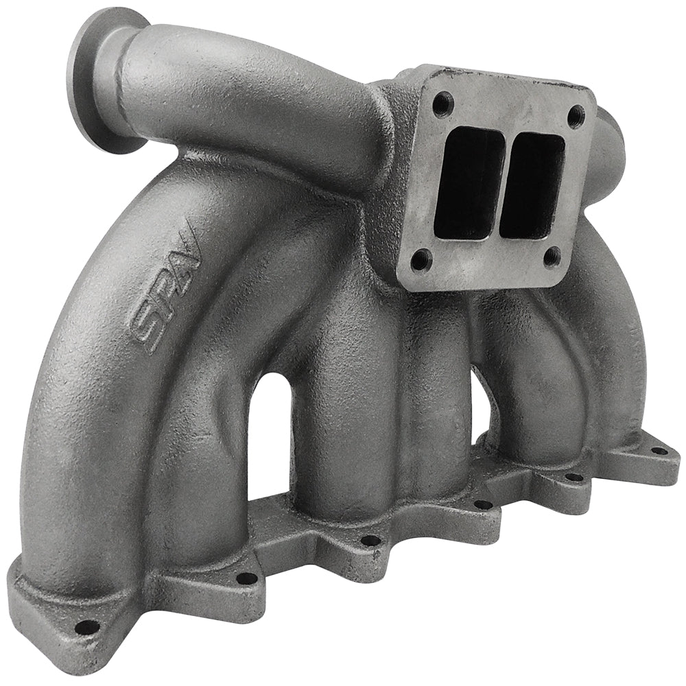 SPA Turbo Performance VW VR6 12V Twin scroll T4 top mount turbo manifold - Dual V-band Wastegates number TMW21